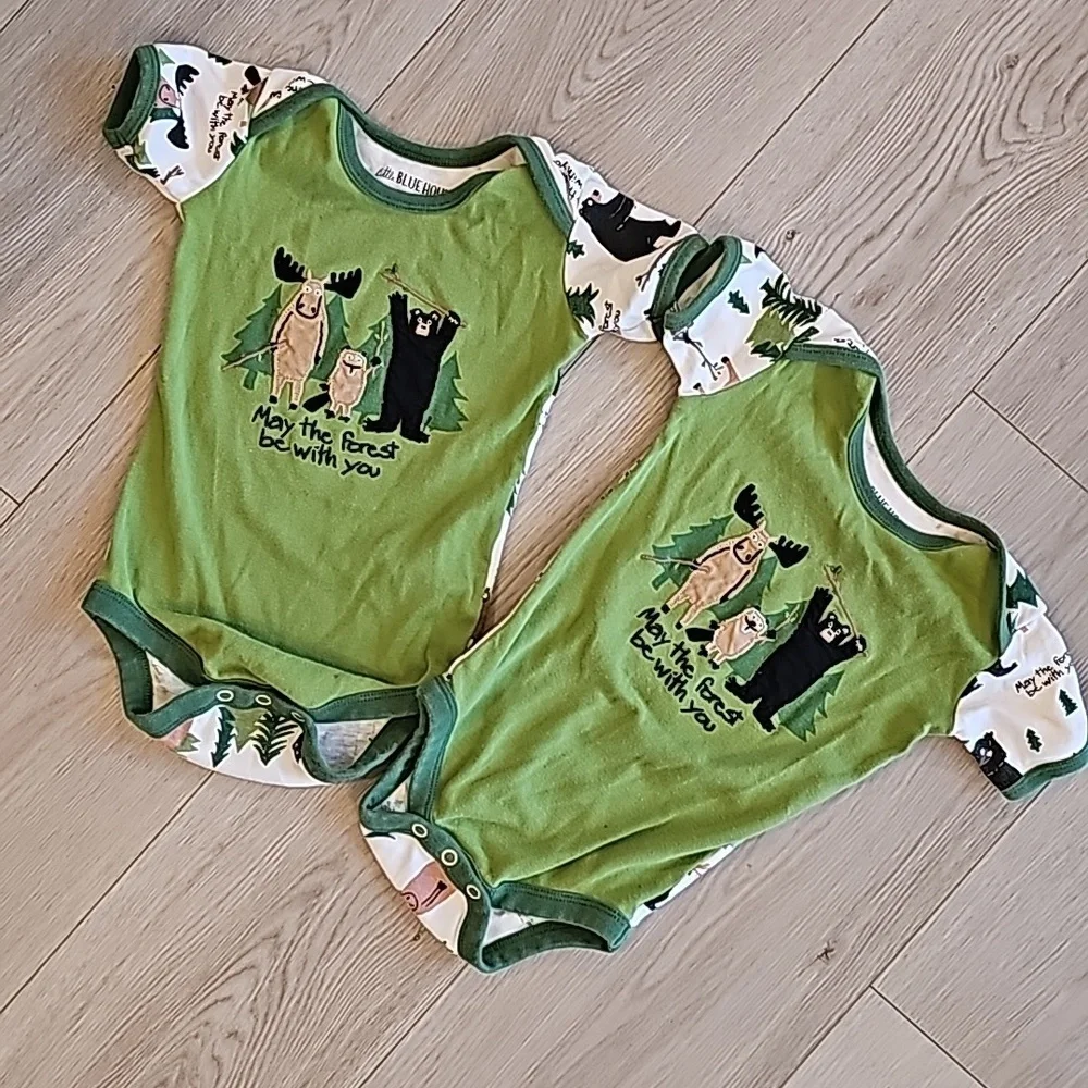 Banff "May The Forest Be With You" Bodysuits, 6-12m - Picture 1 of 8